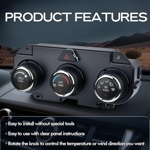 Front Climate Control Module A/C Heater Air Conditioning Panel Unit for Dodge