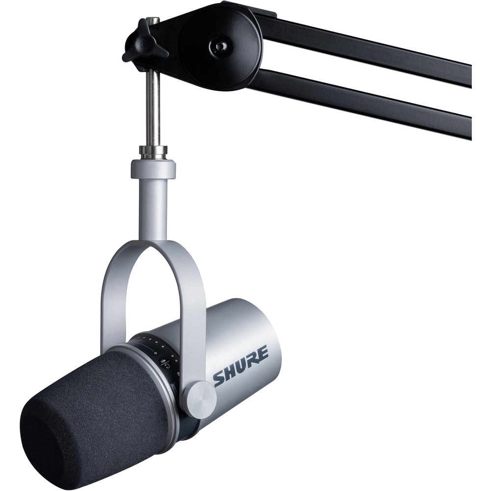 Shure MV7-S MV7 Podcast Microphone - Silver