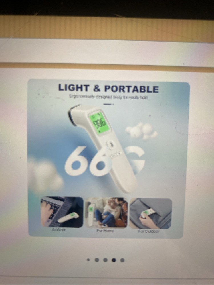 Thermometer No-Touch, Infrared Forehead