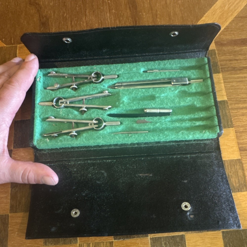 Stellar Precision Drawing Instruments DS4 Drafting Tool Set with Case