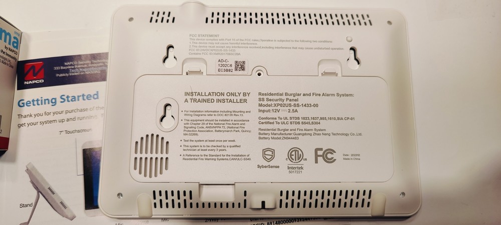 Napco PRIMA All In One Home Security System With 7" Super Panel Open Box NEW