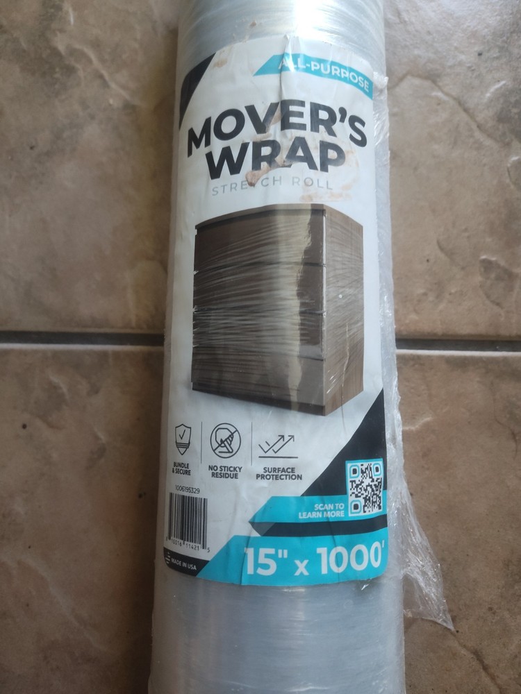 Pratt Retail Movers Wrap 15" x 1000' Stretch Roll