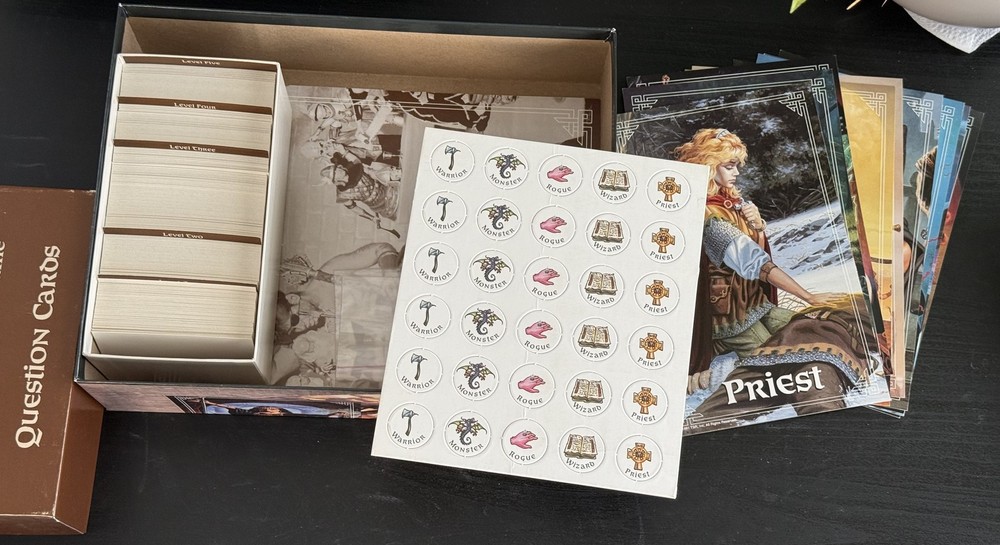AD&D 2nd edition - Trivia Game - Complete unpunched - 1991