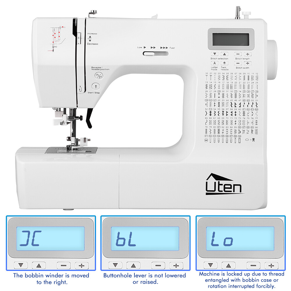 Portable Electronic Sewing Machine Computerized DIY Crafting with Foot Pedal