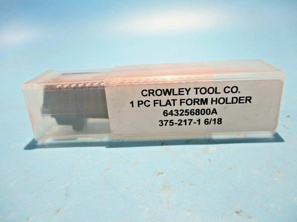 NEW CROWLEY TOOL 643256800A FLAT FORM HOLDER 375-217-1-6/18