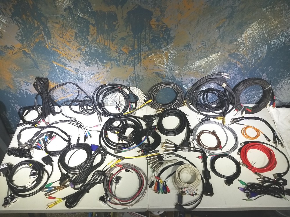 Lot of Professional Audio Cables