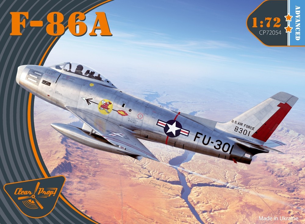 F-86A Sabre - US fighter (Plastic model kit) 1/72 Clear Prop 72054