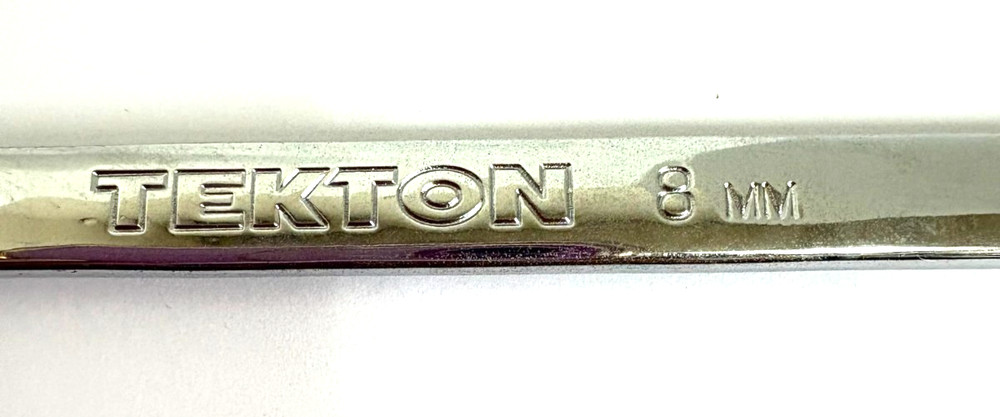 8MM COMBINATION WRENCH CHROME FINISH 12 POINT TEKTON 18277