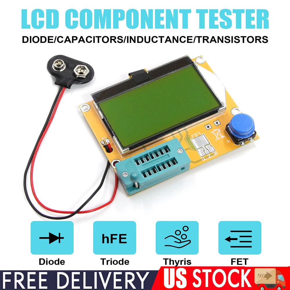 M328 LCR-T4 ESR Meter  Tester Transistor Diode Triode Capacitance SCR Inductance