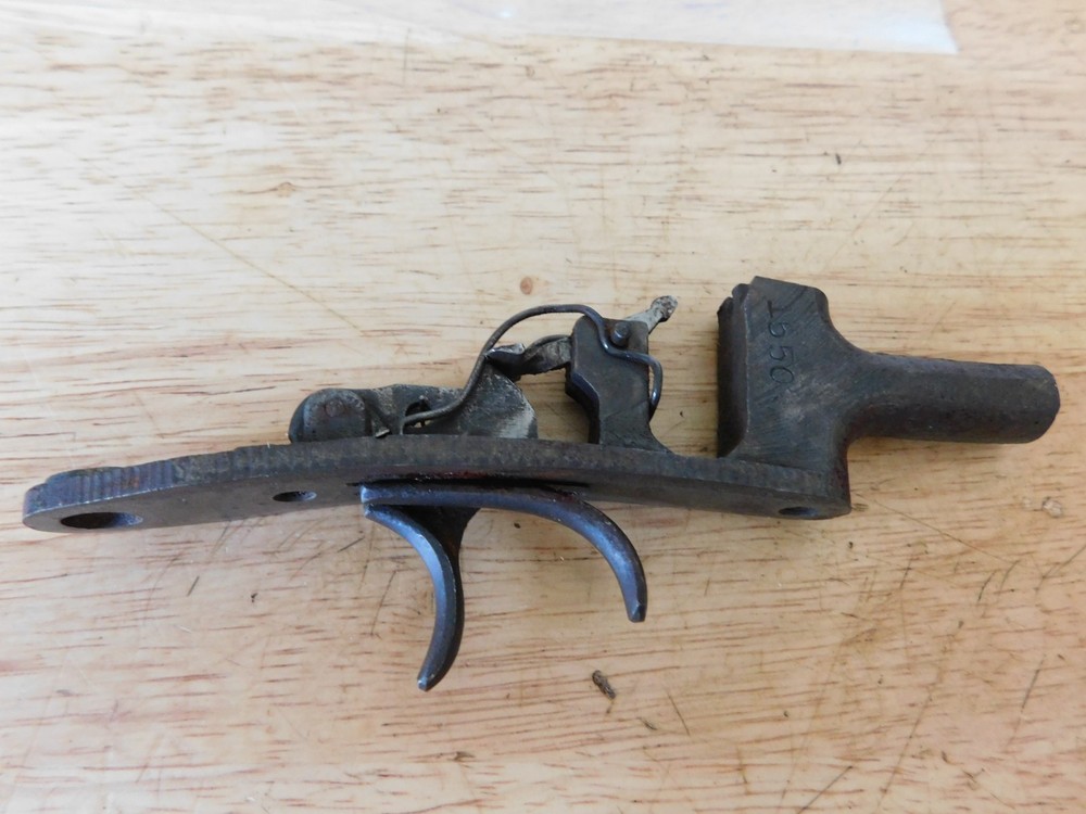 Pistol Rifle Double Set Trigger Assembly Unknown Maker, Marked 1550, 7/138