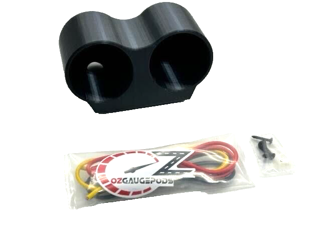 52mm 2'' Auto Meter Black Universal Dual Gauge Meter Mount Pod Black