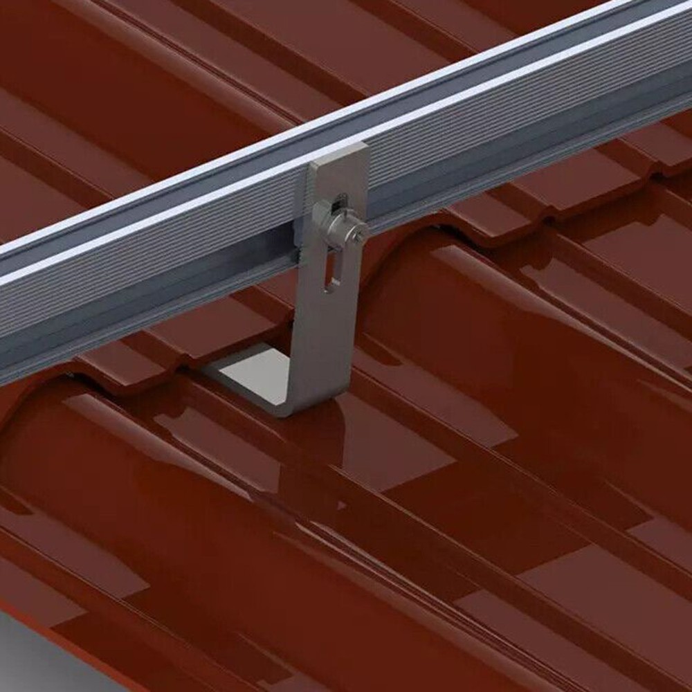 1Pcs Pv Solar Panel Accessories Solar Module Bracket Mounting Rail 20CM // New