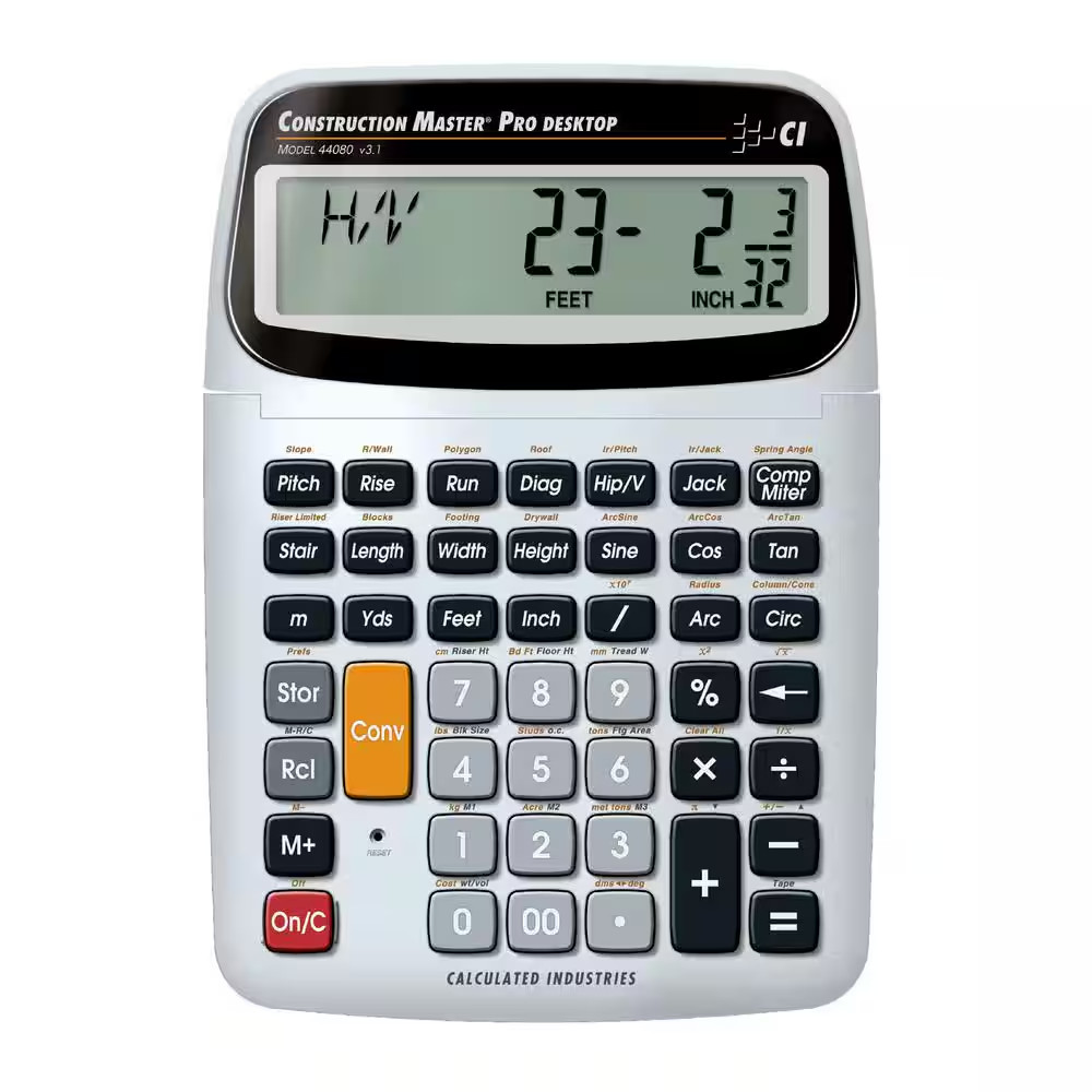 Construction Master Pro Desktop with Full Trigonometric Function