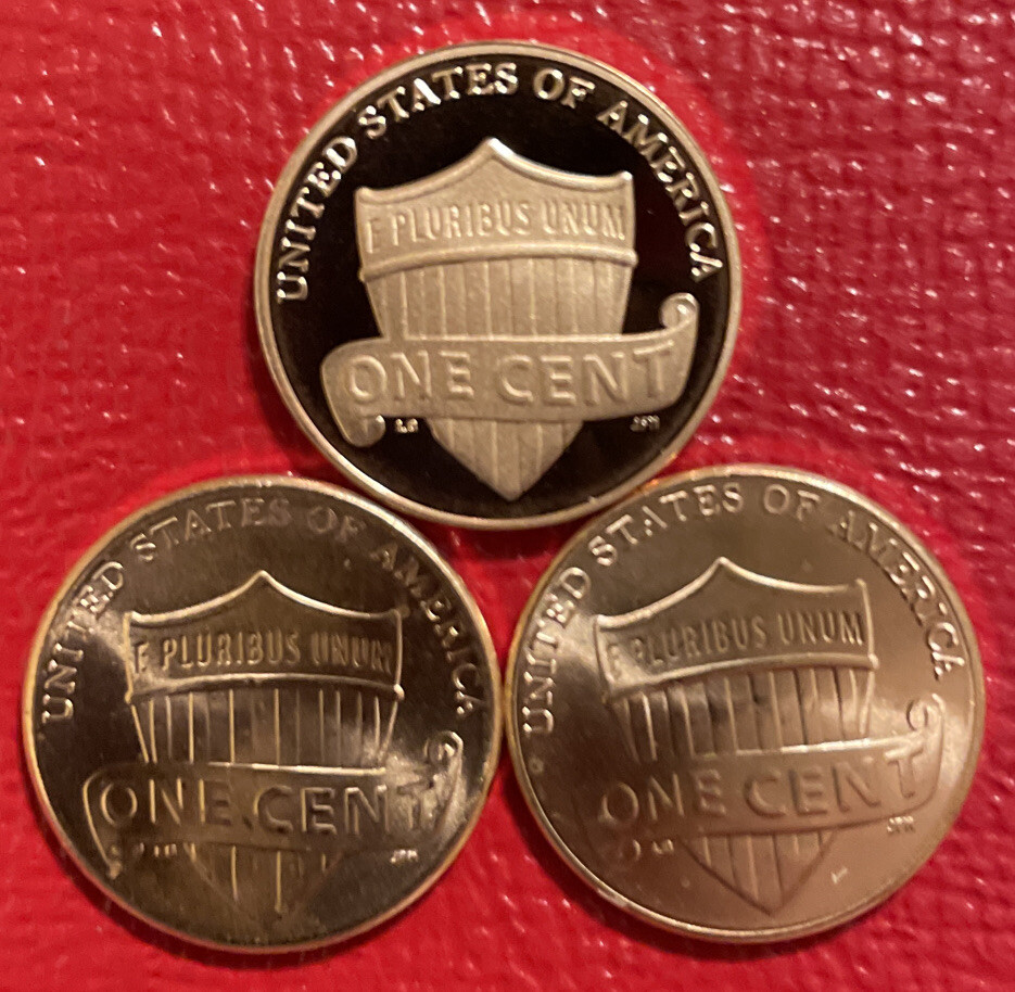 2011 P&D&S Lincoln Shield Cent Proof Uncirculated Penny Set PDS From Sets/rolls