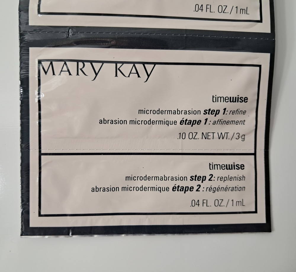 Mary Kay TimeWise Microdermabrasion Sets 3 Two-Step Skincare Sample Packets