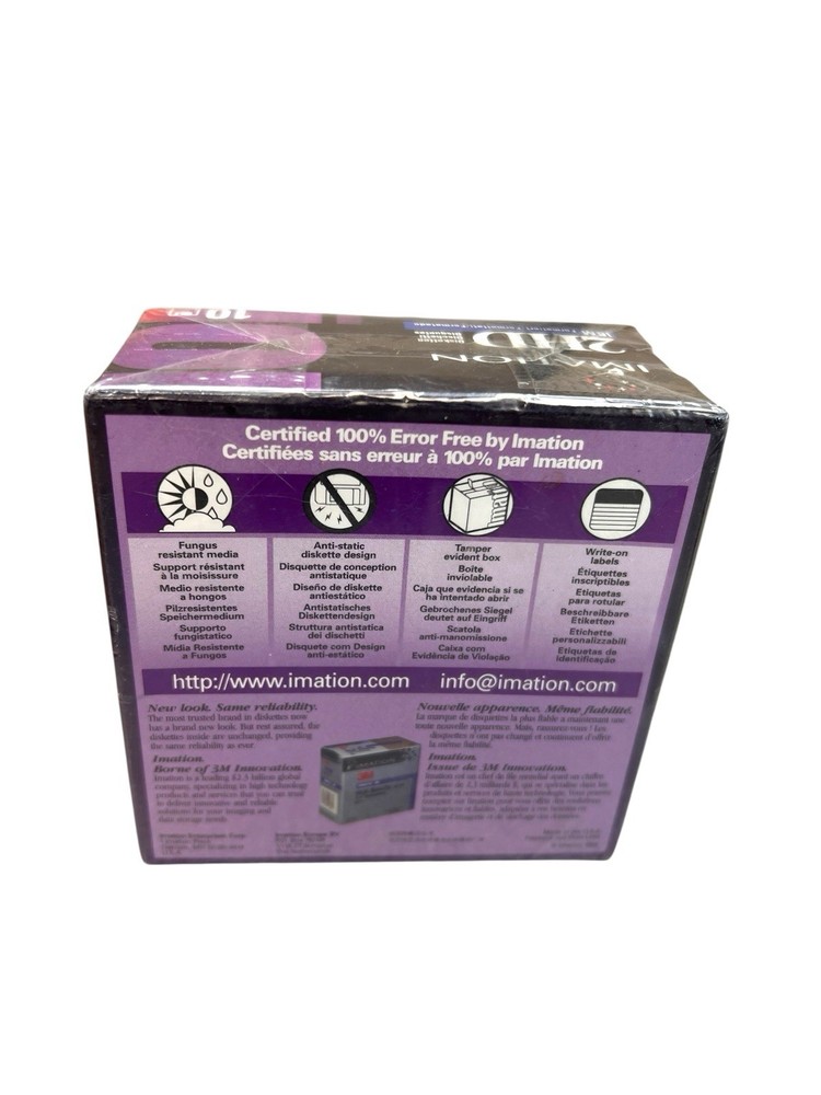 Genuine Imation IBM Formatted 2HD 1.44 Diskettes (10 Pack)