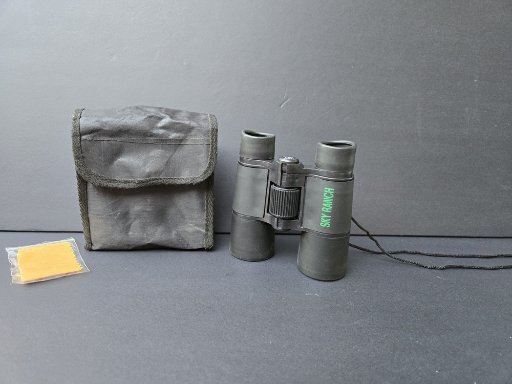 SKY RANCH Black Binoculars 4x30mm-1000yds
