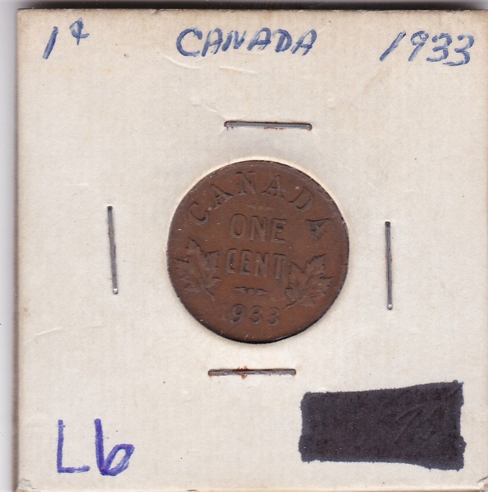 1933 Canada 1 Cent L6