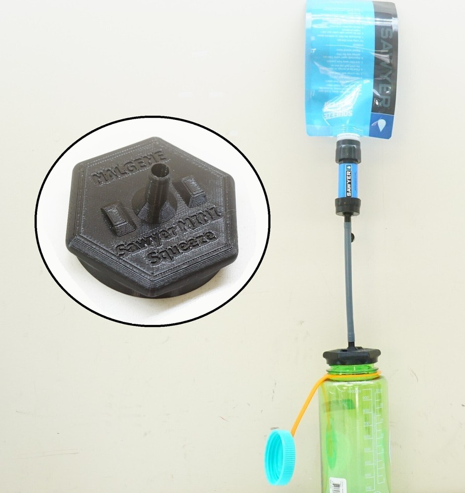 Wide Mouth Nalgene Bottle Threaded Adapter for Sawyer MINI Squeeze