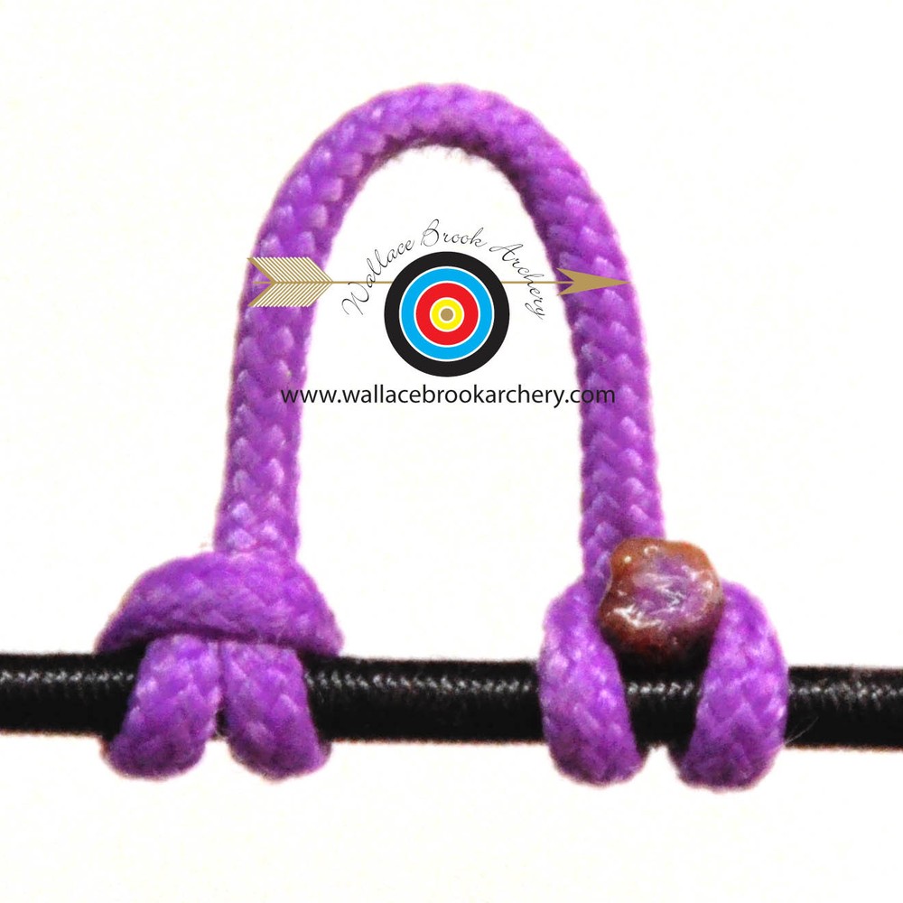 3 Pack Flo. Purple Archery Release Bow String Nock D Loop Bowstring BCY #24