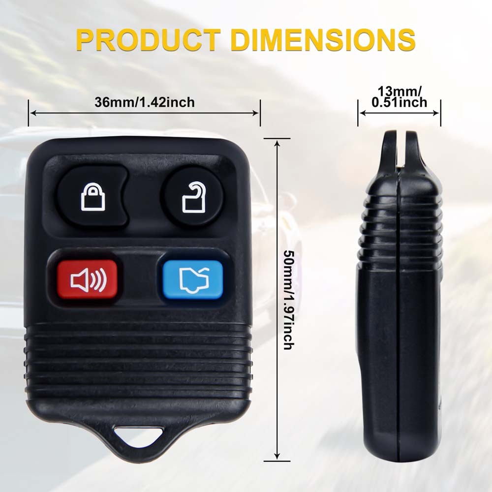 2 Keyless Entry Remote Control Car Key Fob Clicker Transmitter For Ford Explore