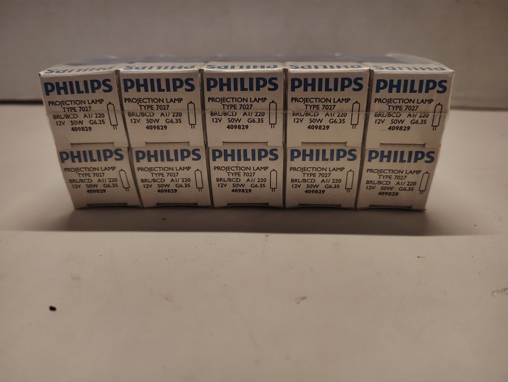 Philips Projection Lamp Bulbs (Type 7027)(10 pak)