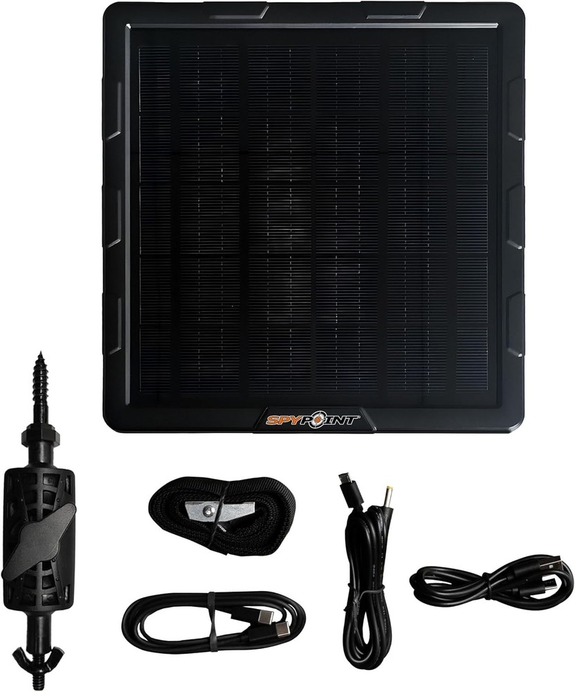Trail Camera Solar Panel with Internal Lithium Battery and Compact Design