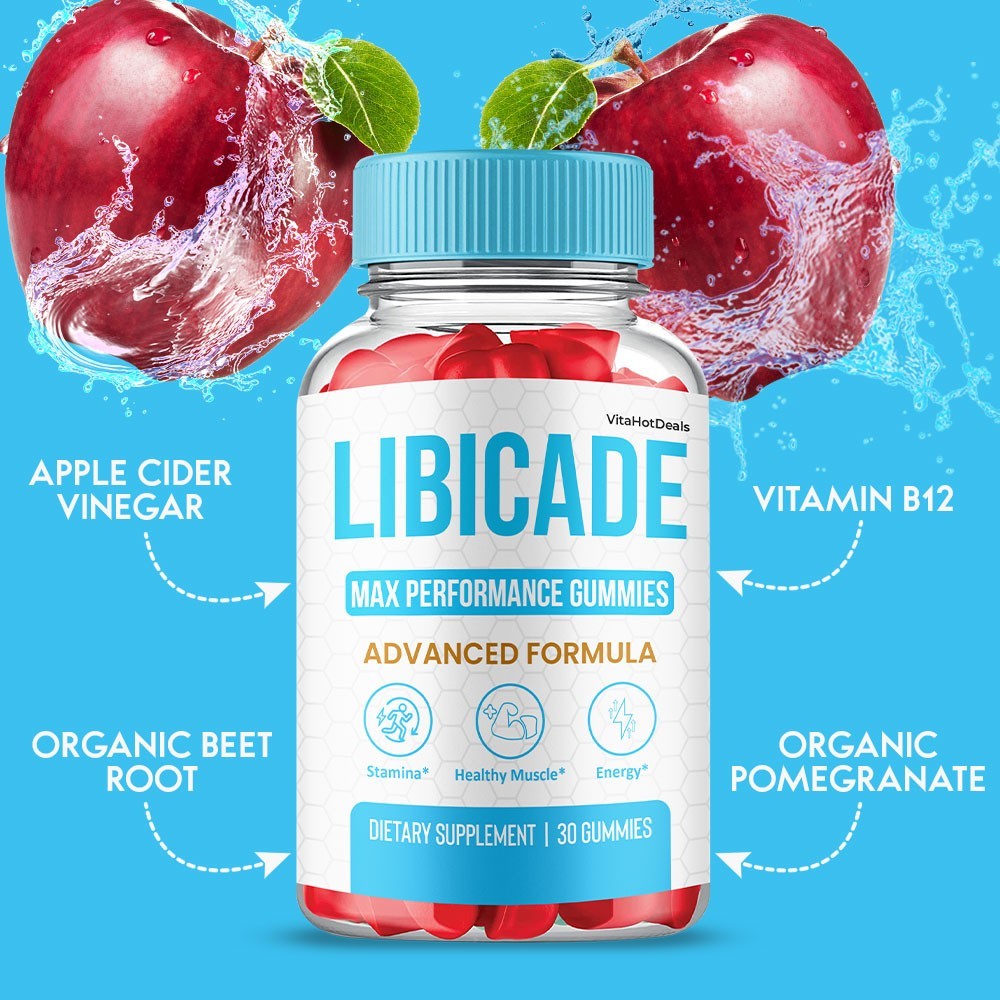 Libicade Gummies, Max Performace, Libi cade Natural Supplement (2 Pack)