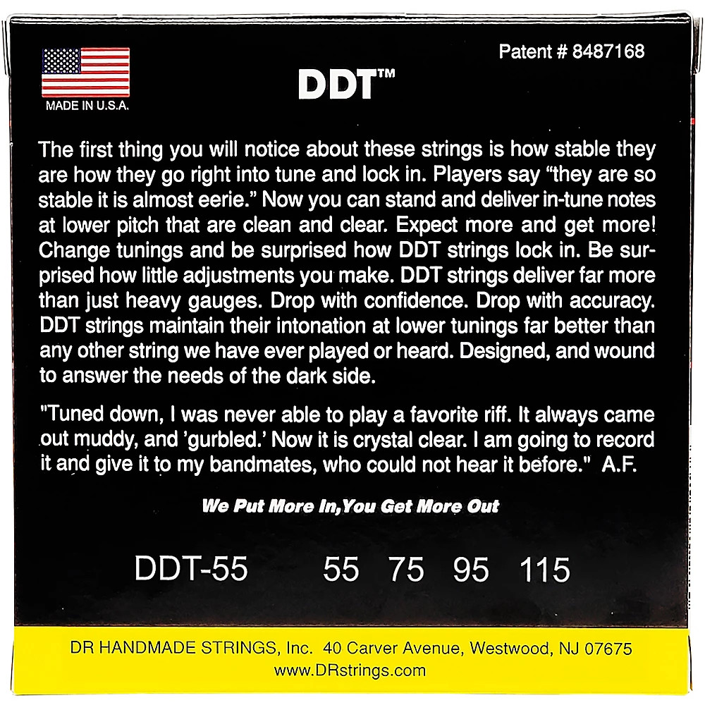 DR Strings Drop-Down Tuning Heavy Bass Strings