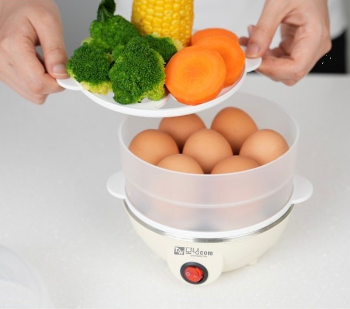 Easy Egg Multi Cooker Electric 17-Egg Capacity Soft Medium Hard-Boiled