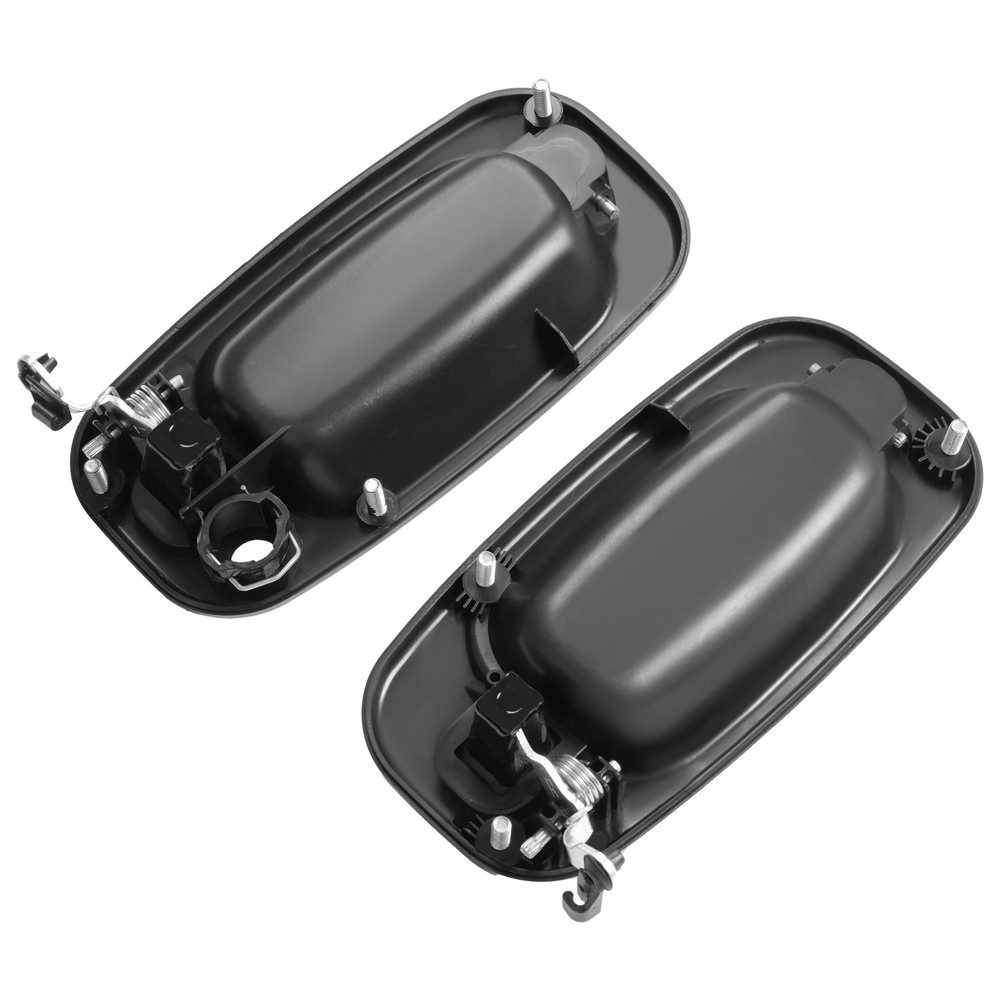 2Pc Front Outer Door Handle Set For 1999-2007 Chevy Silverado 1500 Glossy Black