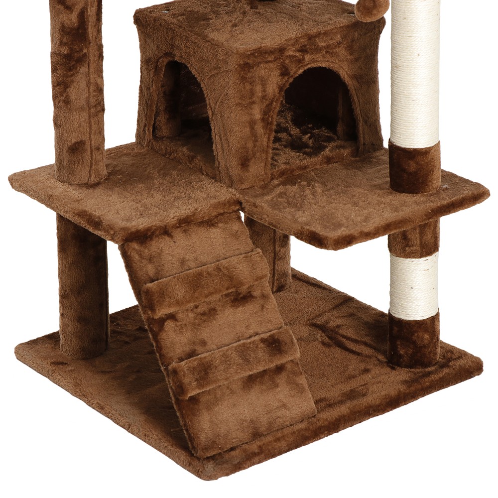 53" Cat Tree Tower Multi Level Activity Center Large Playing House Condo Rest
