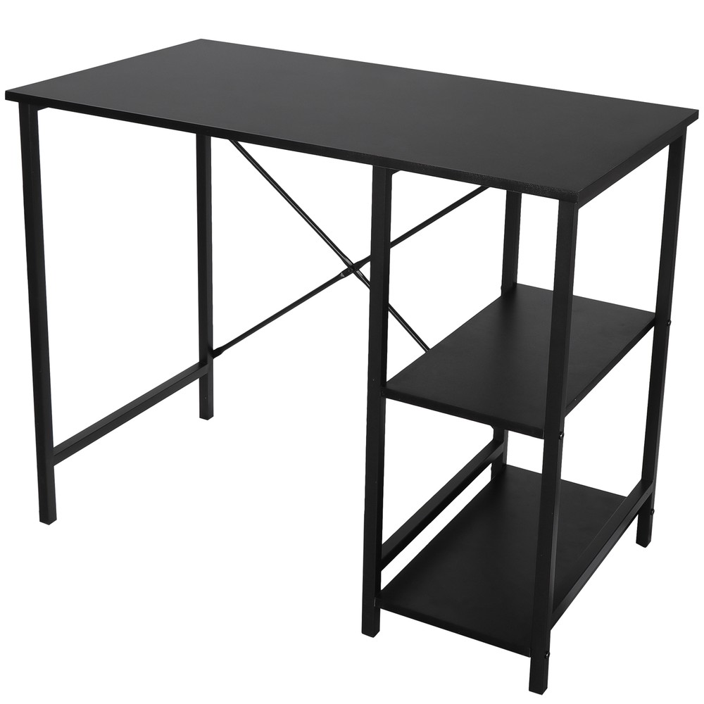 36" Computer Desk PC Laptop Table Workstation Study Office With 2 Tier Shelves