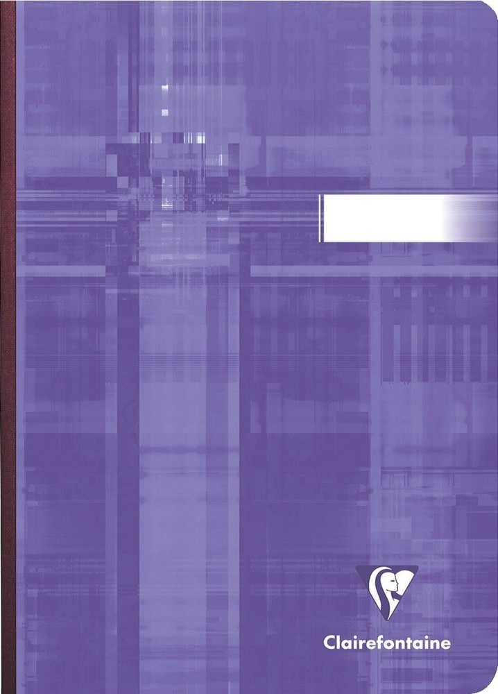 Clairefontaine Clothbound Notebook - Graph 96 sheets - 6 x 8 1/4 - Assorted