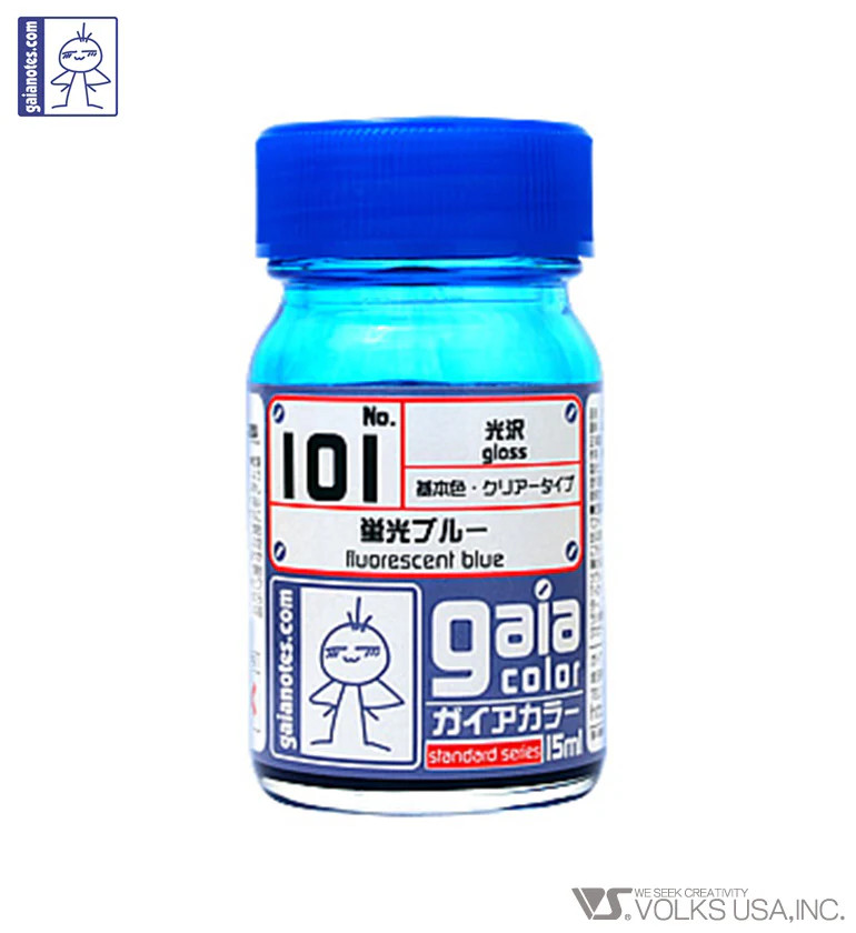 Gaia Color Lacquer GC101 Fluorescent Blue 15ml