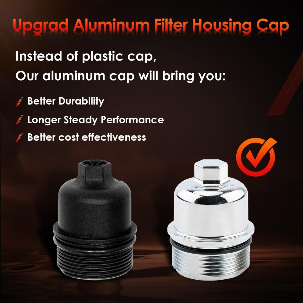 Aluminum Oil Filter Housing Cap & Assembly,