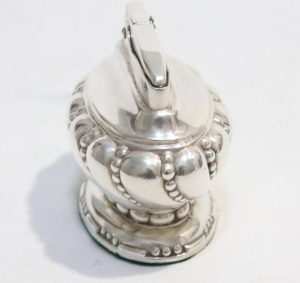 Vintage Silver Plate Ronson "CROWN " Table Lighter Set in Working Condition