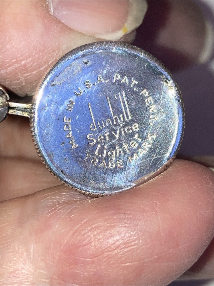 1940’s WORLD WAR II Dunhill Sterling Service Lighter Signed