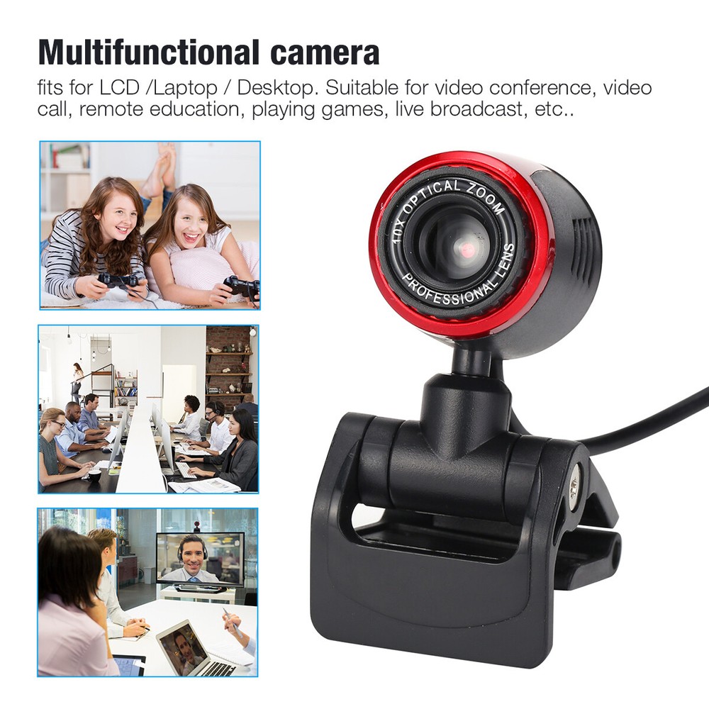 Web Camera With Microphone Professional Full HD Computer/Laptop Webcam USB