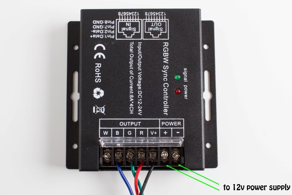 RGB / RGBW LED light controller Heavy Duty + wireless remote control