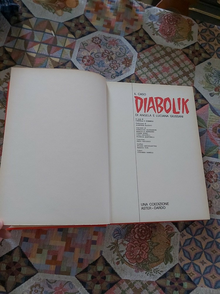 Cardboard Volume Aster Dardo: Diabolik First Edition 1974