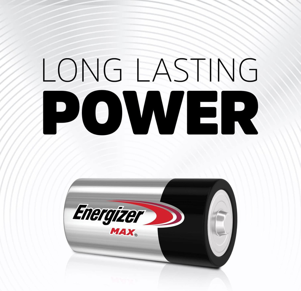 Energizer MAX C Batteries (4 Pack), C Cell Alkaline Batteries