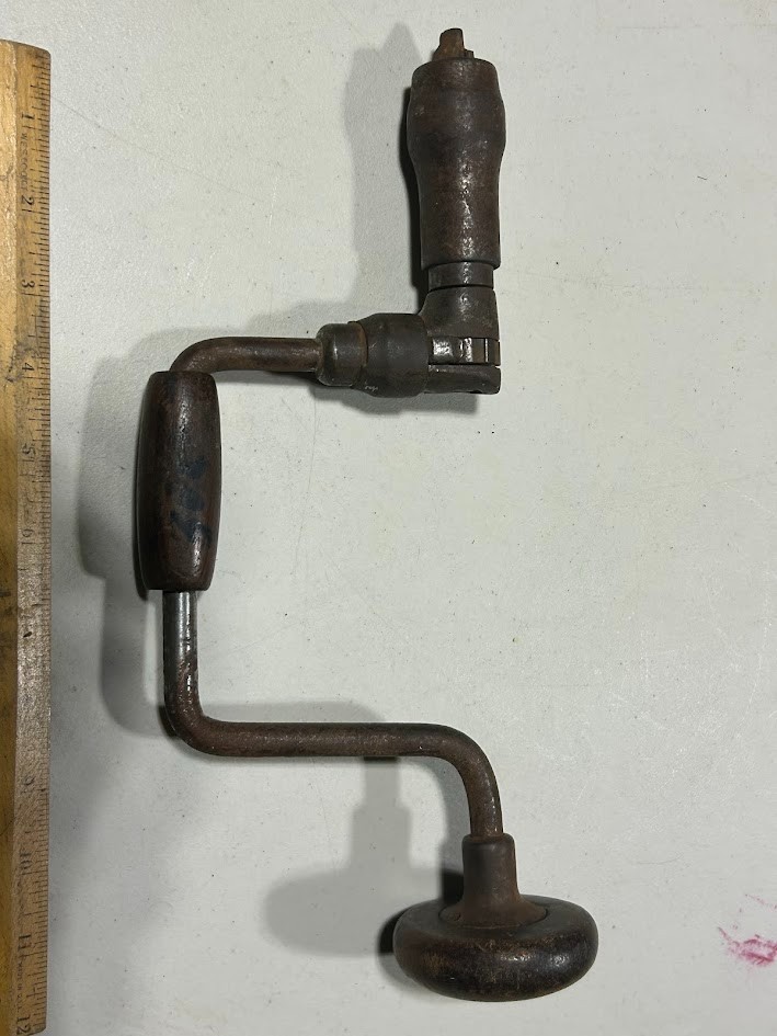 Vintage Hand Crank Drill Ratchet Tool Bit Brace
