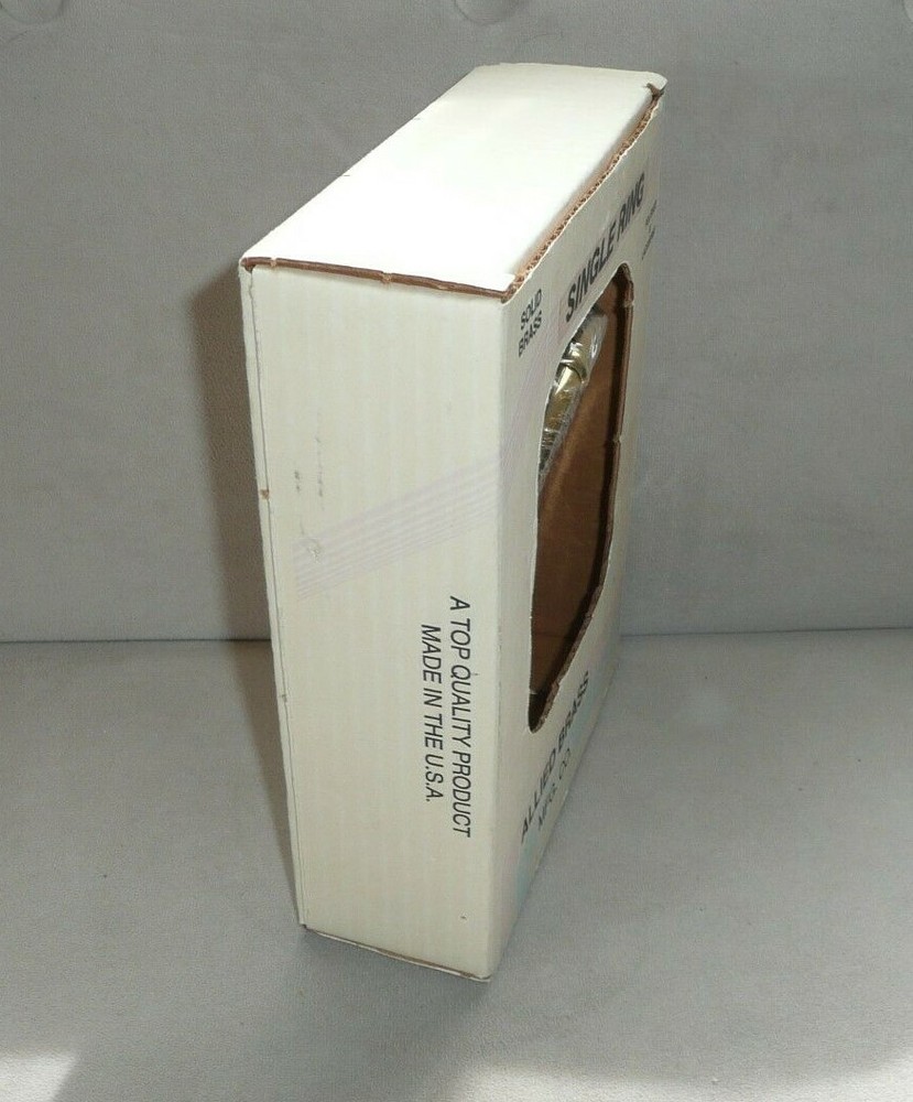 Vintage Allied Brass MFG Co Solid Brass Single Ring Style 1016 NIB NEW