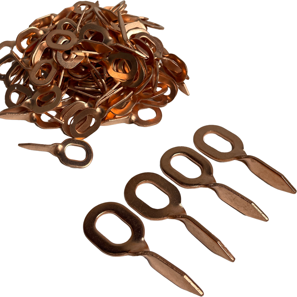 Twisted Dent Pulling Weld Tab Keys - 100 pkg of Steel Tabs