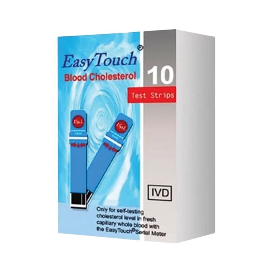 Easy Touch - Test Strips for Cholesterol 10 Test Strips