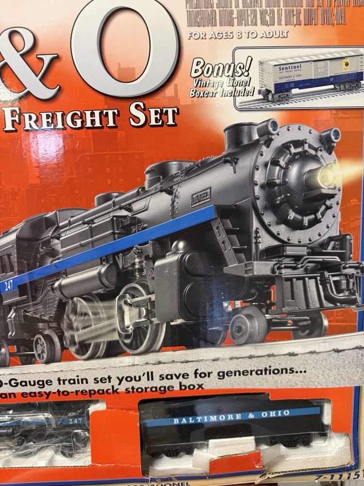 Lionel B&O Capitol Freight Train Set with Original Box