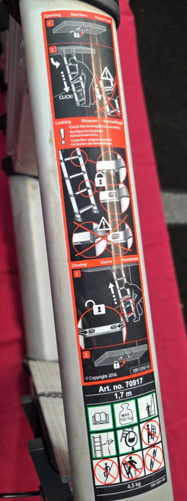 100-1351-39 2018 FREIGHTLINER UPPER BUNK LADDER