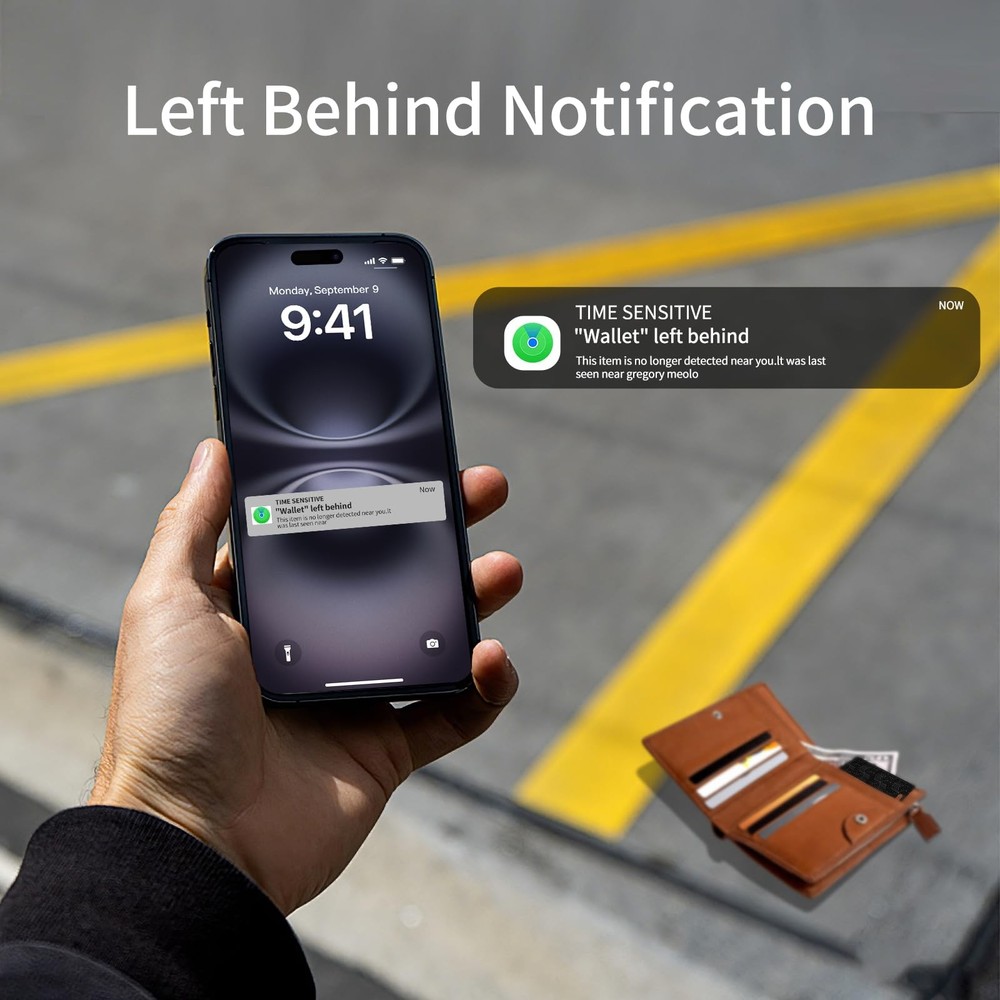 Wallet Tracker Card, Smart Card Wallet Tracker (iOS and Android) Rechargeable