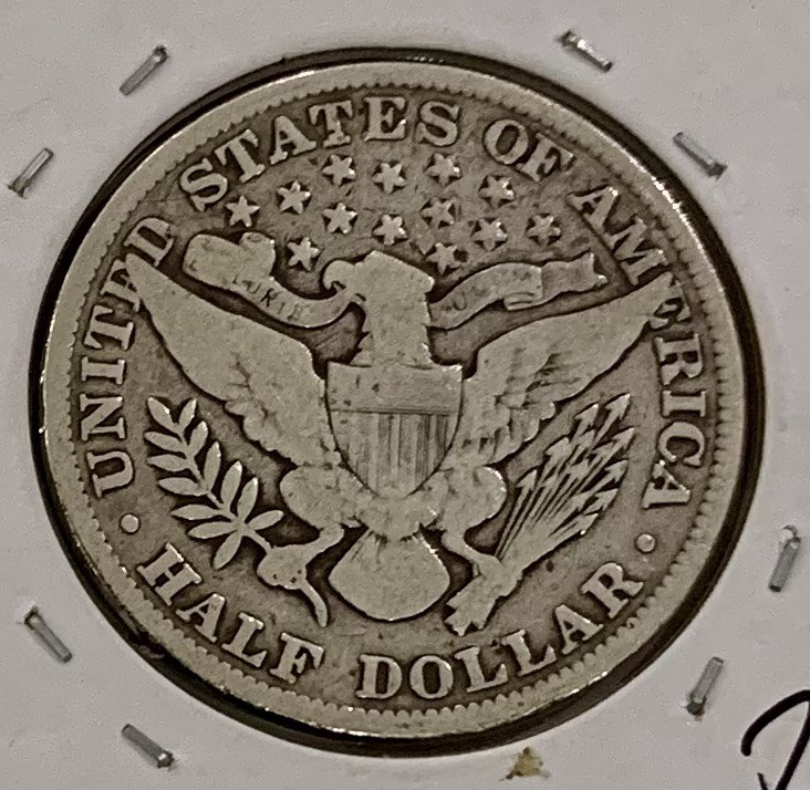 1895 Barber Half Dollar 50c Silver